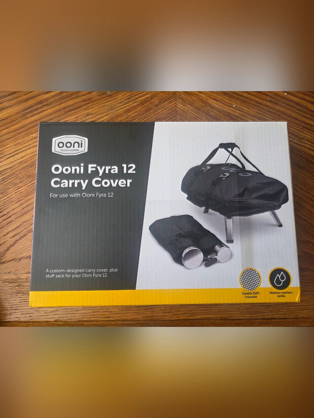 Ooni Fyra 12 Portable Pizza Oven Carry Cover w/ Handles, Black (#UU-P0AE00)